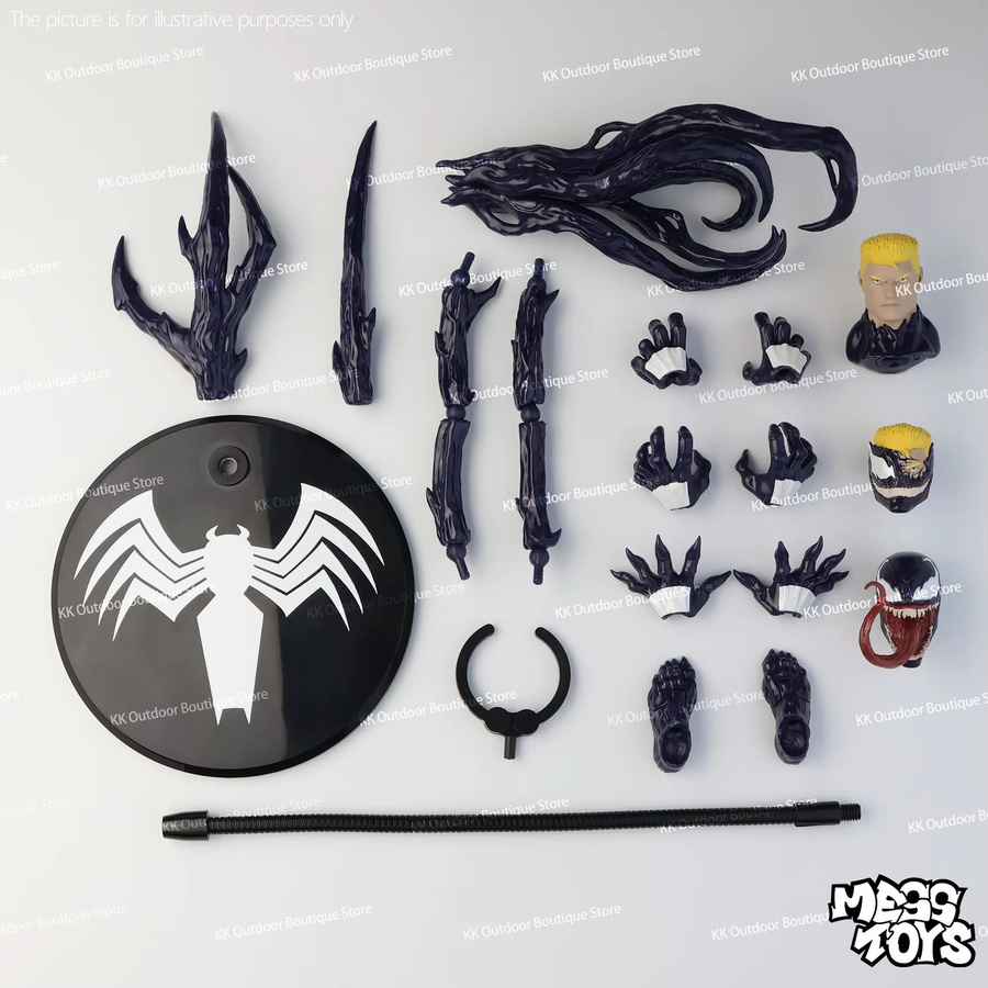 Mess Toys Marvel Lethal Neighbor Venom Spider-Man, Actionfigur, Schwarz - Bild 3