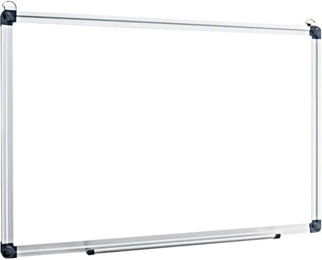 Costway Whiteboard Magnettafel Memoboard mit Alurahmen in Weiß, Breite: 50 cm, Höhe: 35 cm - Bild 1
