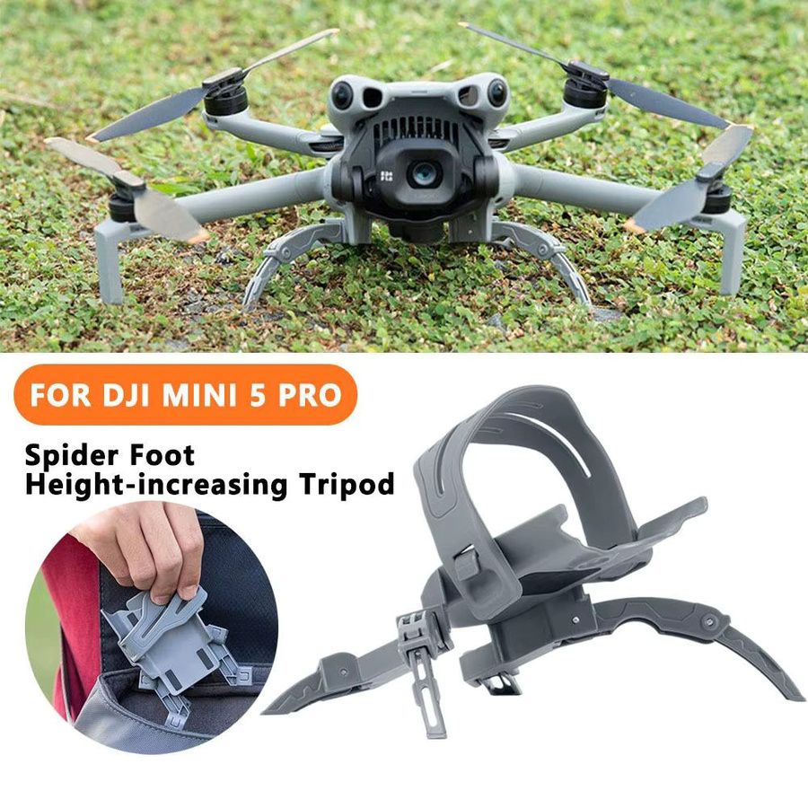 DJI MINI5 PRO Tragbares Landestatativ mit Quick Release und wasserdichter Stoßfestigkeit in Grau - Bild 3