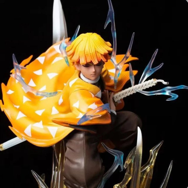 Bandai Demon Slayer Zenitsu, Anime-Figur, Modell-Statue, 35cm - Bild 1