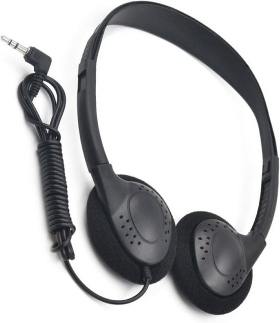 Aideepen Stereo-Kopfhörer mit 3,5 mm Klinkenanschluss, kabelgebundenes Gaming-Headset mit Geräuschunterdrückung in Schwarz - Bild 1