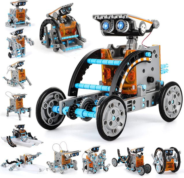 Chriyungel STEM-Roboter-Set, 12-in-1, DIY-Wissenschaftsexperiment, Lernspielzeug - Bild 1