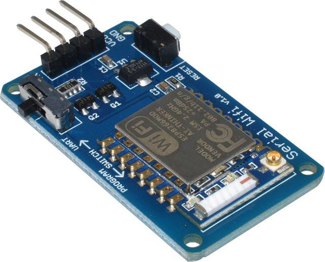 diymore ESP-07 WiFi-Modul mit eingebauter Antenne und CH340 USB zu TTL Treiber, Blau - Bild 1