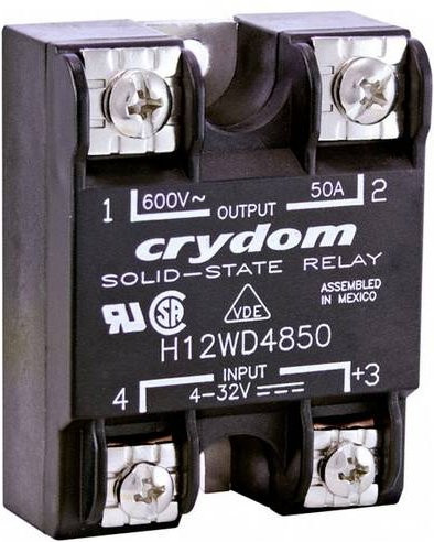 Crydom Halbleiterrelais H12WD4850-10 in Schwarz - Bild 1