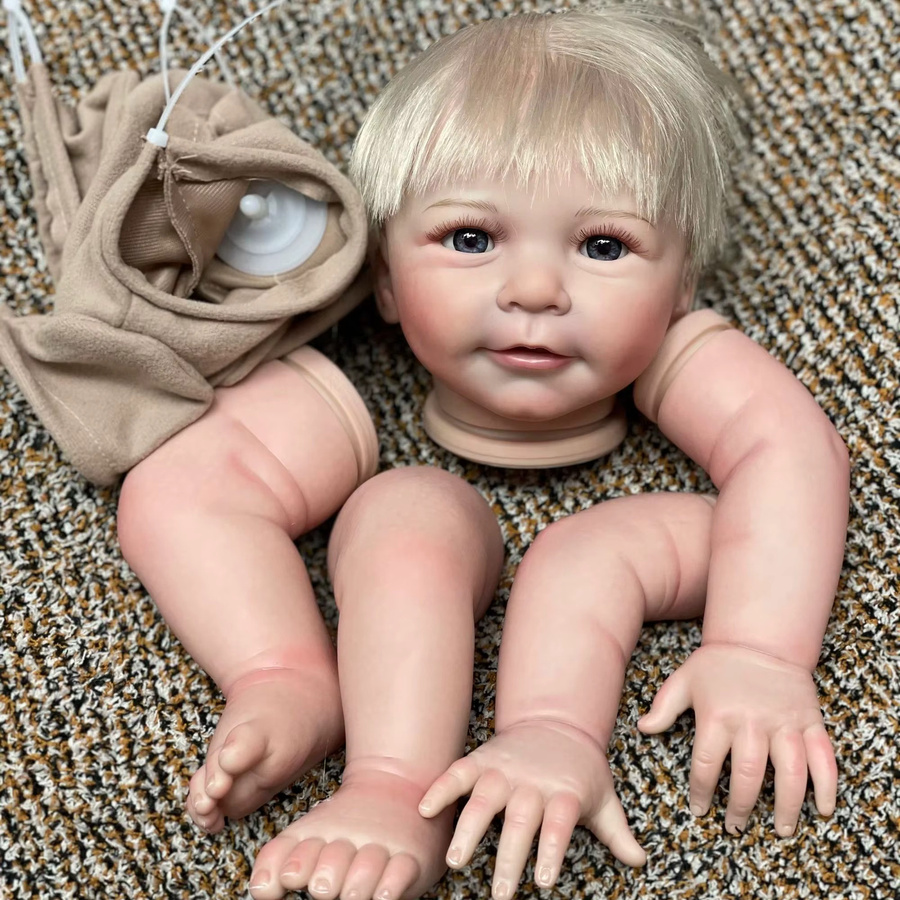 AnjoDoll Bebe Reborn Puppenbausatz Lisa, 20-22 Zoll, unvollendete Puppenbausätze, Zubehör, Bunt / Mehrfarbig - Bild 2