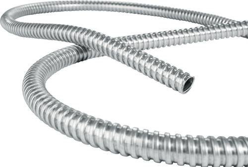 HellermannTyton Schutzschlauch SC63-GS-ML aus Edelstahl in Silber, Länge: 10 m, Durchmesser: 57,05 mm - Bild 1