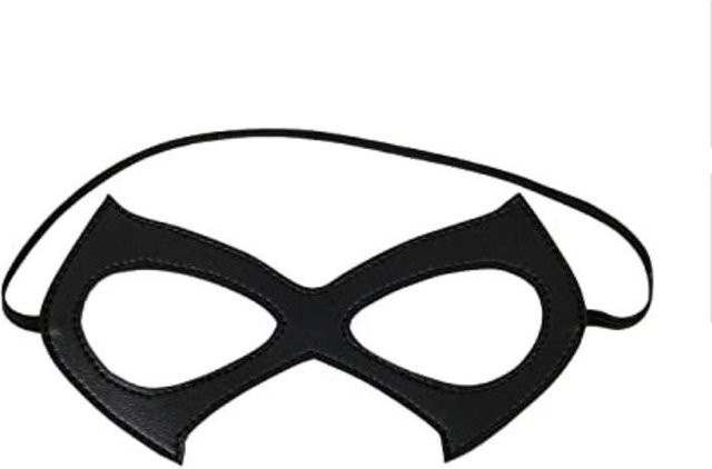 Sweet Story Halloween-Kostüm Leder Maske, Catwoman Maske, Schwarz, Kunststoff - Bild 1