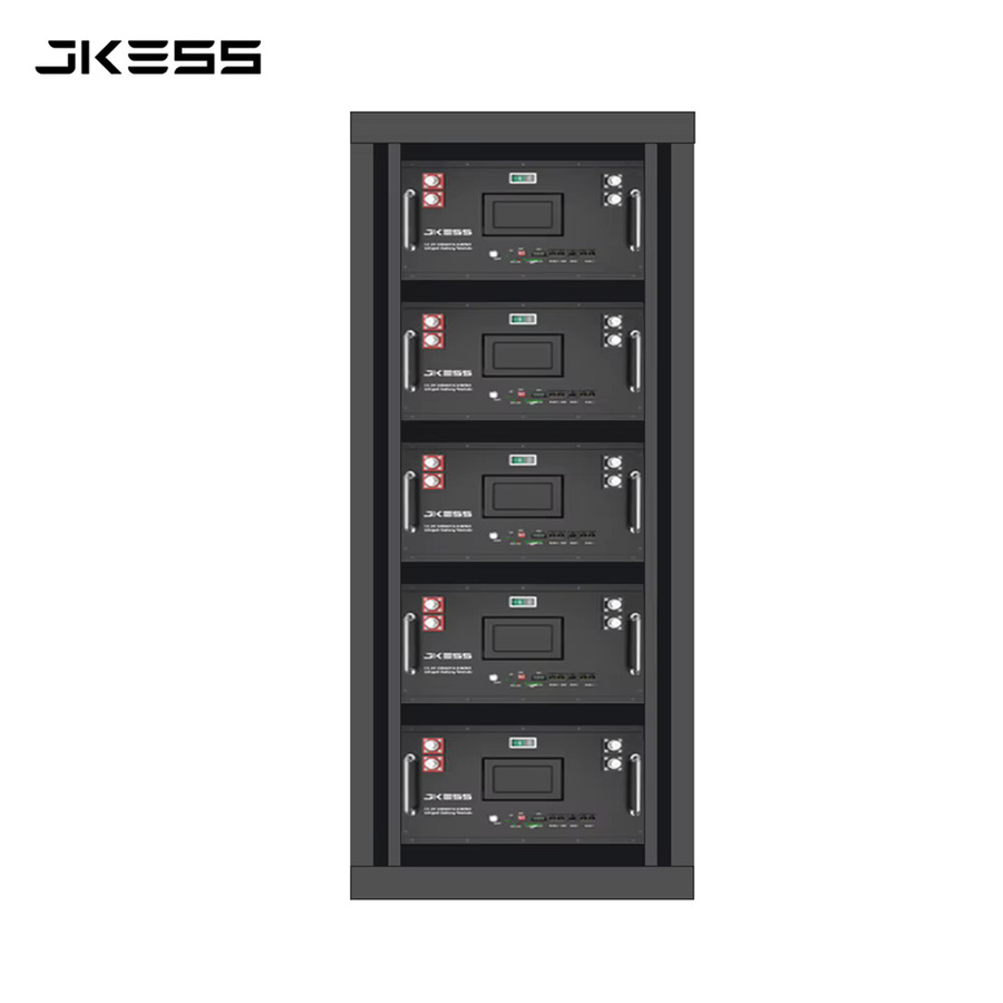 JKESS 6U Batterie-Box DIY-Set für 16S LiFePo4 52V 280AH-320AH Solarsystem in Schwarz - Bild 3