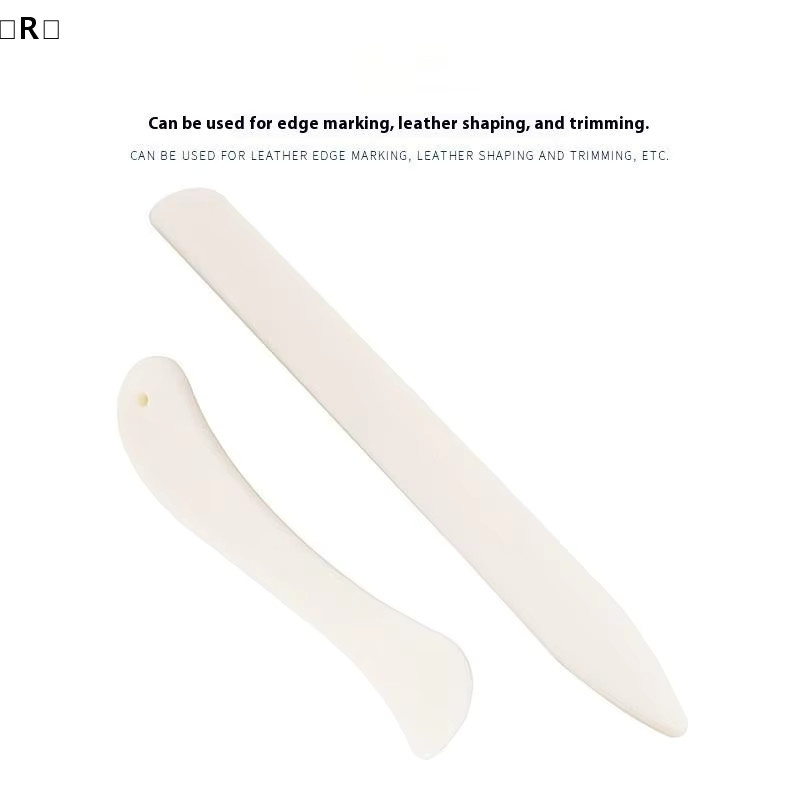 itutR SigurNaL Leder-Arbeitswerkzeug Knochenfalzbein in Weiß für Lederhandwerk, Papier und Kunststoff - Bild 2