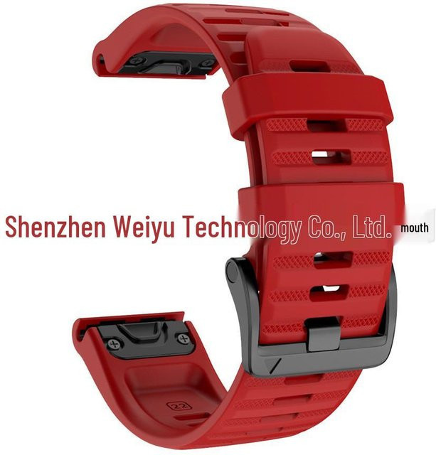 GadgetGrip Uhrenarmband Silikon, 22mm/26mm, rot, Unisex - Bild 1