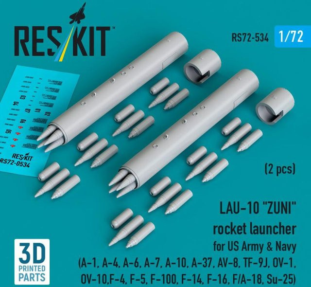 ResKit Models ZUNI Rocket Launcher, 2-teiliges Set, 3D Printed - Bild 1