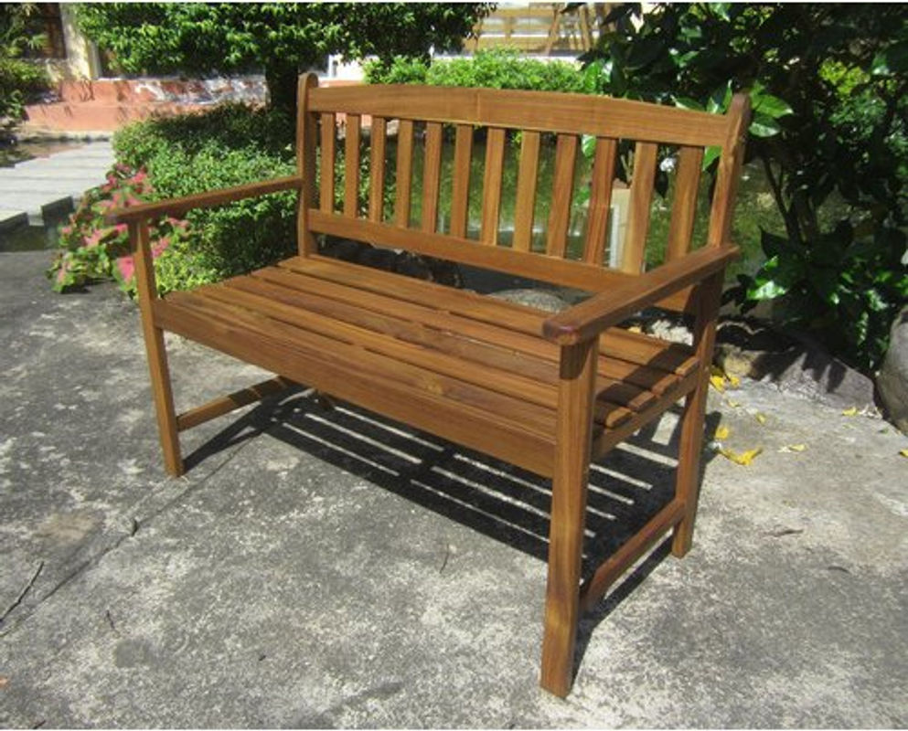 Garden Pleasure Bank PROMOTION 2-Sitzer aus Akazienholz in Braun, B/H/T: 110 x 86 x 56 cm - Bild 2