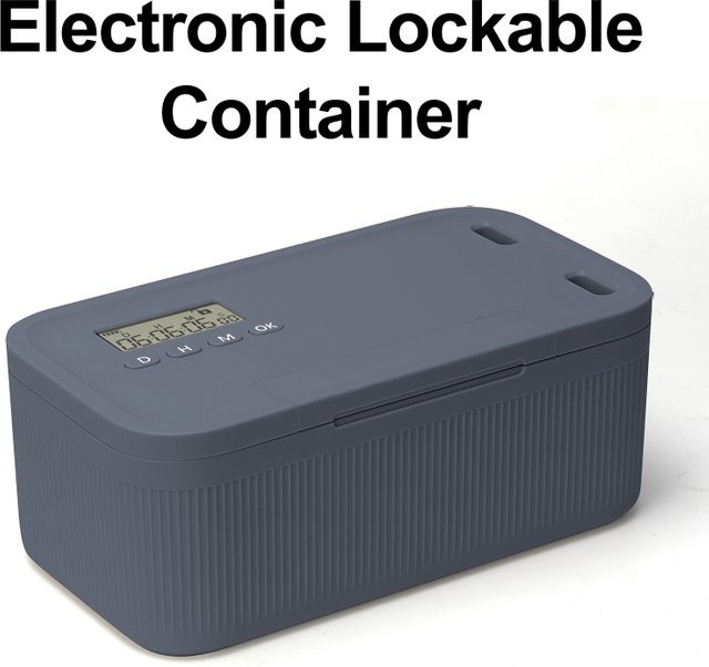 Luxuglow Elektronische Timer-Schließbox zur sicheren Aufbewahrung von Telefonen, Medikamenten und persönlichen Gegenständen - Bild 1