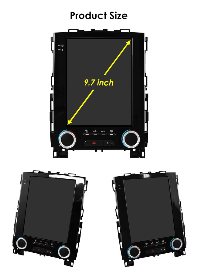 OSSURET Intelligentes Multimedia-System für Renault Megane 4, Koleos, Samsung SM6 und Talisman (2017 - 2019) mit Android 14, 9,7 Zoll Display, Carplay, WIFI und 4G in Schwarz - Bild 6