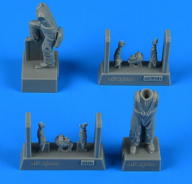 Aerobonus German WWII Pilot & Radioman for Fokker G-1, Einzelfigur, 1:48 - Bild 1
