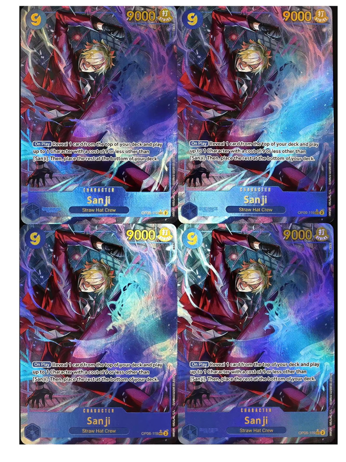 Bandai One Piece Sanji, Sammelkarten, Englisch, Blau - Bild 4