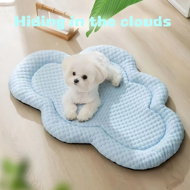 Kühlmatte für Hunde von BeiYu Pet in Blau für Sommerhütte und Haustierbetten - Bild 1
