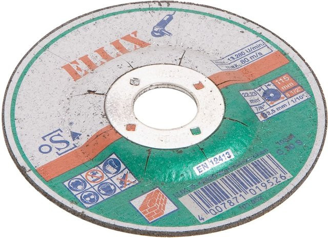 ELLIX Trennscheibe für Stein und Beton, gekröpft, Durchmesser: 115 mm - Bild 1
