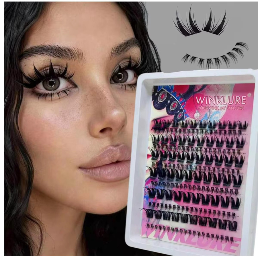 WINKLURE Manga Cat-Eye-Stil Wimpern, Black, Natürlich, Unisex - Bild 4