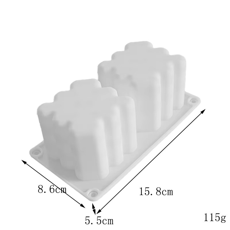 2er-Set LONTL Silikonformen Herz-Form für Kerzen, Seife, Gips und Harz in Weiß - Bild 2