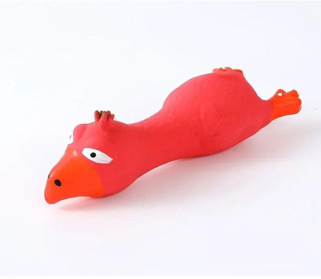 Hundespielzeug in Latex-Huhnform, Quietschspielzeug, Kauspielzeug mit Geräuschen - Bild 1