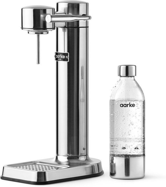 Aarke Carbonator III Trinkwasser-Sprudler aus Edelstahl in Silber, manuell - Bild 1