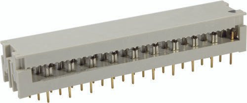HARTING Leiterplattensteckverbinder 09190409643, 40 Polzahl, 4 Reihen, Rastermaß: 2.54mm, beige/grau - Bild 1