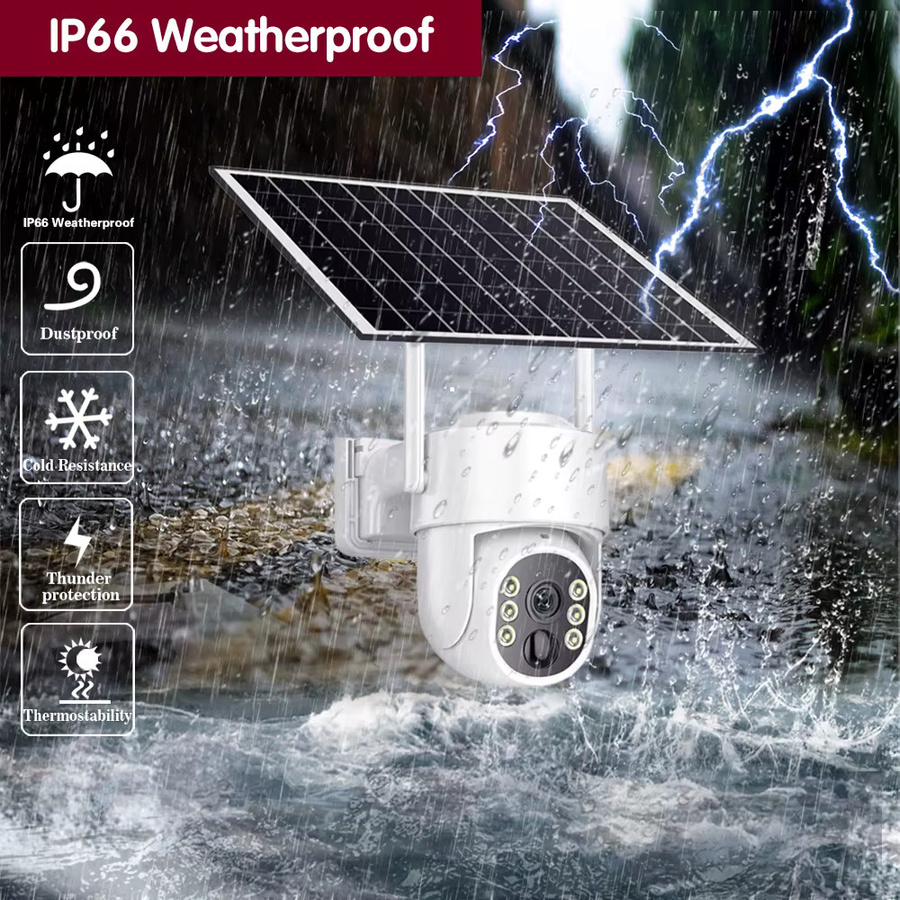 Smart Life 5MP Drahtlose Outdoor WiFi Überwachungskamera mit Solarpanel und PTZ-Funktion in Weiß - Bild 3