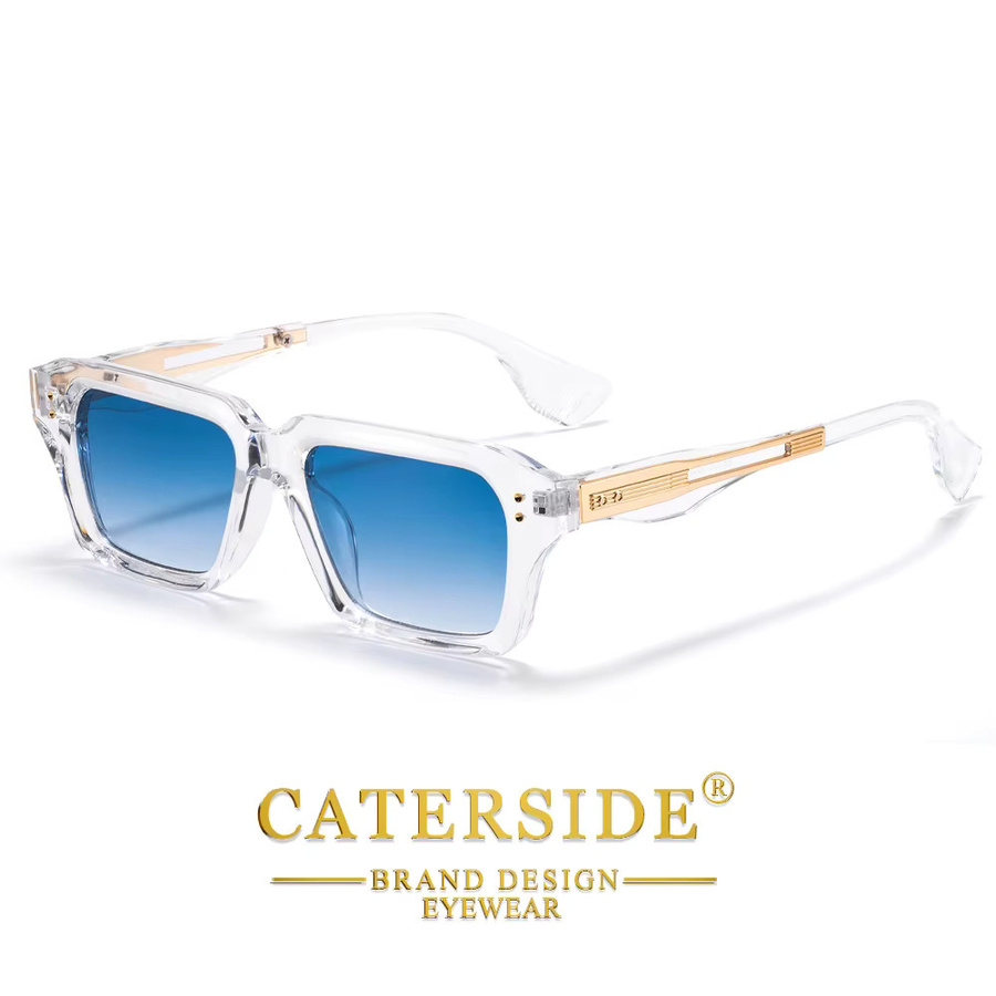 CATERSIDE Sonnenbrille, Unisex, Vollrand, Square, Kunststoff, transparent - Bild 2