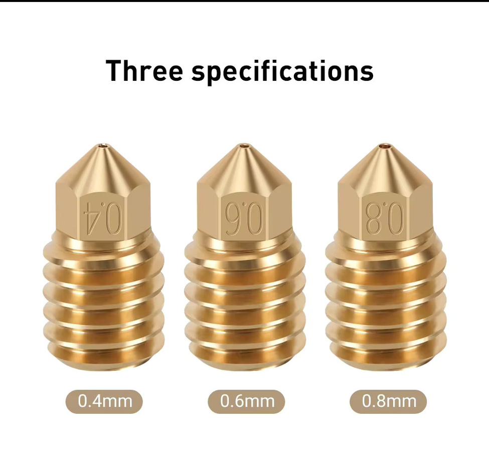Bambu Lab Ersatzdüsen für P1S, X1C und P1P Hotends in den Größen 0,2 mm, 0,4 mm, 0,6 mm und 0,8 mm - Bild 3
