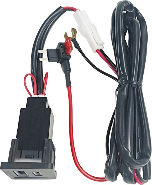VODOOL Dual USB Schnellladegerät für VW Multivan T5 2003-2015 mit PD und QC3.0 in Schwarz - Bild 1