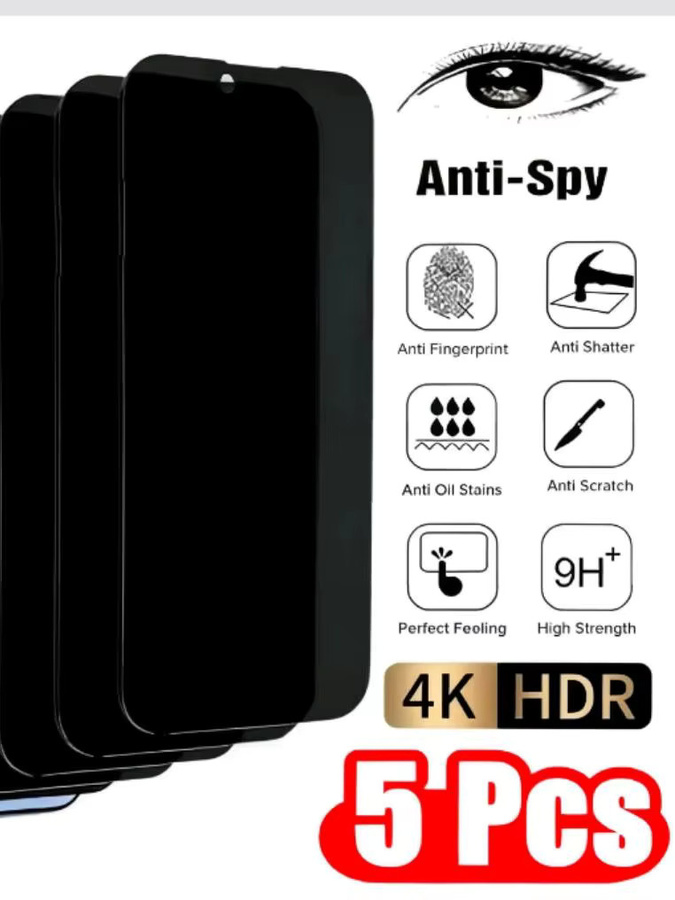 Anti-Spionage Displayschutzfolie für Apple iPhone 16 Pro Max - Bild 5