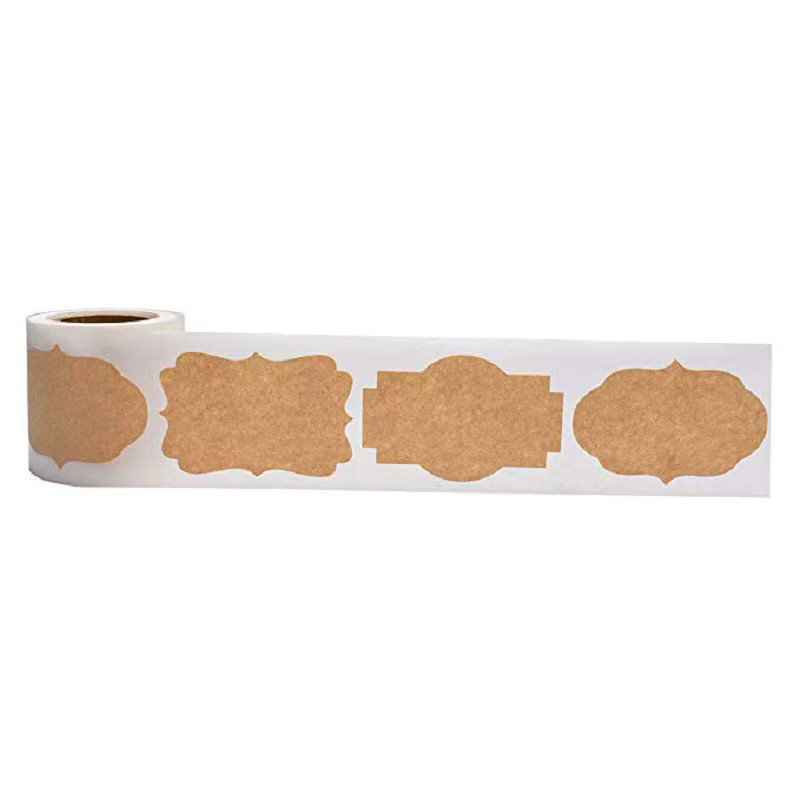 200 Stück selbstklebende Kraftpapier-Etiketten in Braun, beschreibbare DIY-Aufkleber für Backverpackungen und Gewürze, Maße: Breite: 3,05 cm, Höhe: 5,08 cm - Bild 4