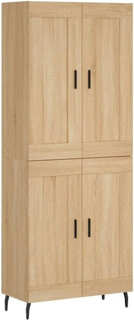 vidaXL Highboard Sonoma-Eiche in Braun, B/T/H: 69,5 x 34 x 180 cm - Bild 1