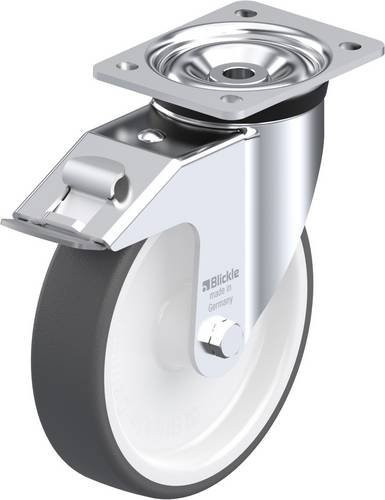 Blickle LK-POTH 200G-FI Lenkrolle mit Feststeller, Rad-Durchmesser: 20 cm, Tragfähigkeit: 600 kg, verzinkt - Bild 1