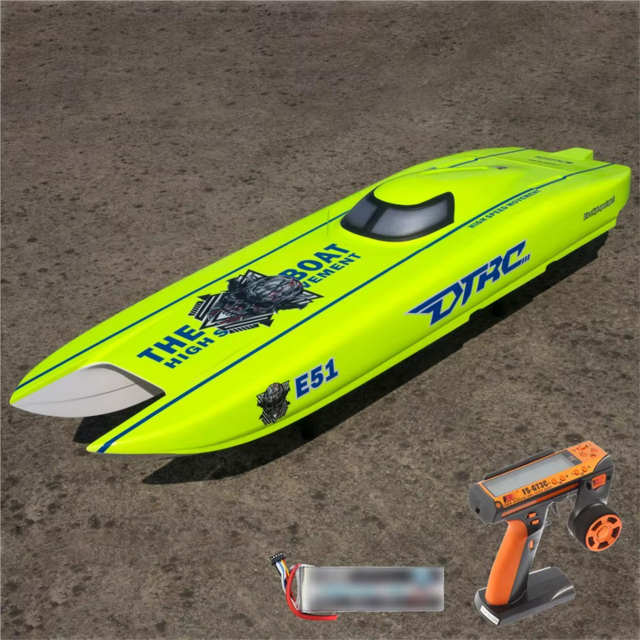DTRC E51 RC Hochgeschwindigkeits-Rennboot, ferngesteuertes Elektroboot, wasserdicht - Bild 4