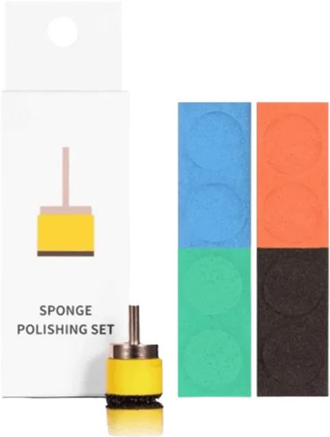 DSPIAE SPP-S01 Schwammpolierpad Set mit 10 Stück für Modellbau und Kunststoff, Körnung 2000 bis 10000 - Bild 1