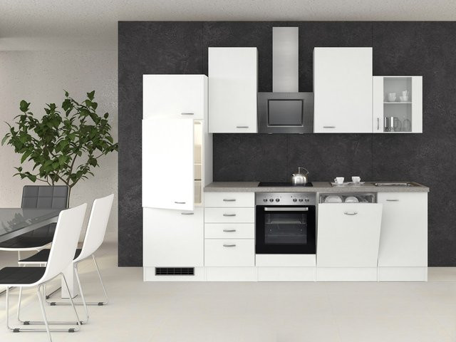 Küchenzeile Flex-Well G-280-2301 mit Glas Wito, Breite: 280 cm - Bild 1