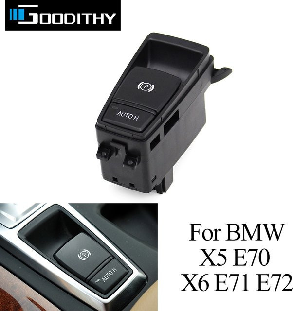 Goodithy Elektronischer Schalter für die elektrische Parkbremse in Schwarz für BMW X5 X6 E70 E71 E72 - Bild 1