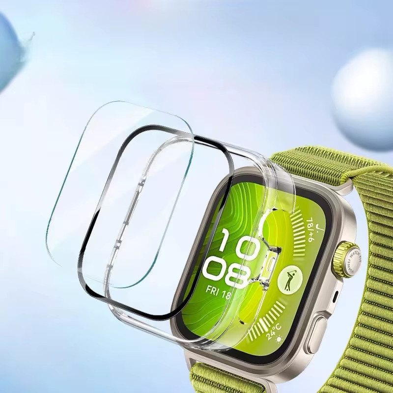 Huawei Displayschutz aus gehärtetem Glas, transparent, Huawei Watch Fit 5-4 Pro - Bild 2