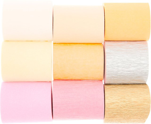 Rico Design Kreppbänder extra breit Blüten Mix Multicolor aus Krepppapier - Bild 1