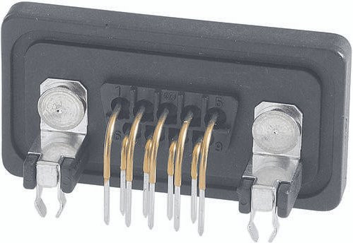 HARTING Steckverbinder 09 67 515 8758 09675158758 Polzahl 15 zum Löten in Schwarz - Bild 1