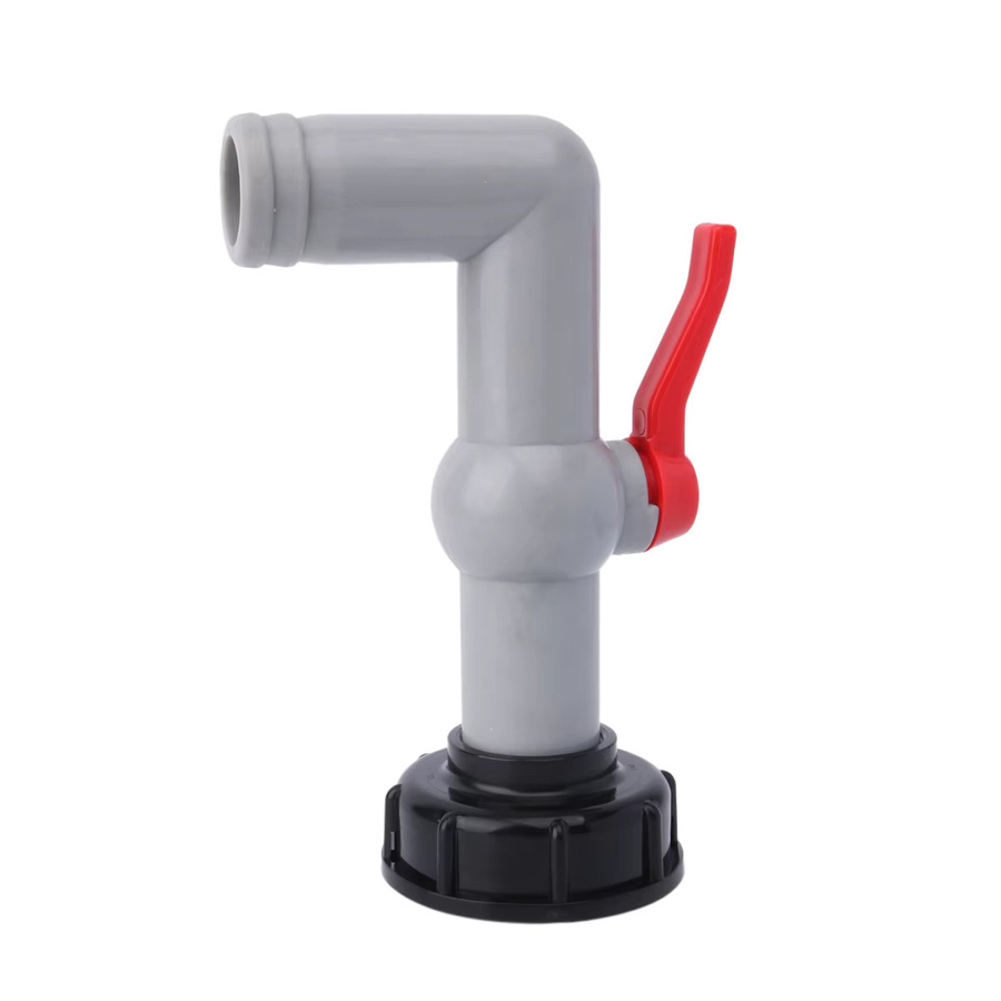 UP-CLOUD IBC Tank Adapter Ventil Armaturen S60 x 6 Grobgewinde zu 1/2 3/4 1 Zoll Wasser Tank Anschluss für Gartenschlauch und Wasserhahn Zubehör - Bild 2