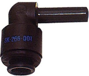 Riegler Einsteck-Winkelverbinder aus POM mit 10 mm Stutzen und 10 mm Schlauch-Außendurchmesser in Schwarz - Bild 1