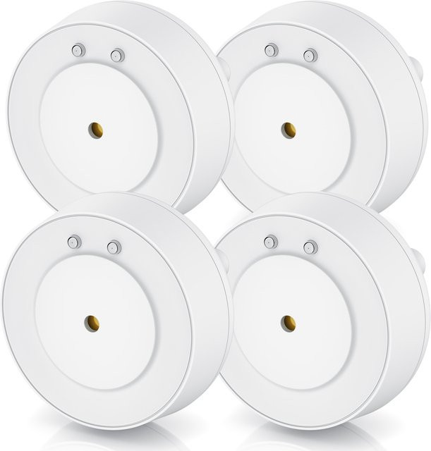 BEARWARE 4er Set Wassersensor IP66 Mini-Wasserdetektor mit 110 dB Alarm in Weiß - Bild 1