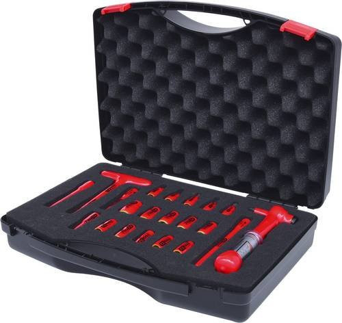 KS Tools Isolierter Steckschlüssel-Satz 1/4 Zoll, 21-teilig aus Chrome Vanadium und Stahl - Bild 1