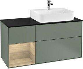 V&B Waschtischunterschrank Finion mit Wandbeleuchtung, Breite: 120 cm, Tiefe: 50,1 cm, Höhe: 50,1 cm, lackiert - Bild 1