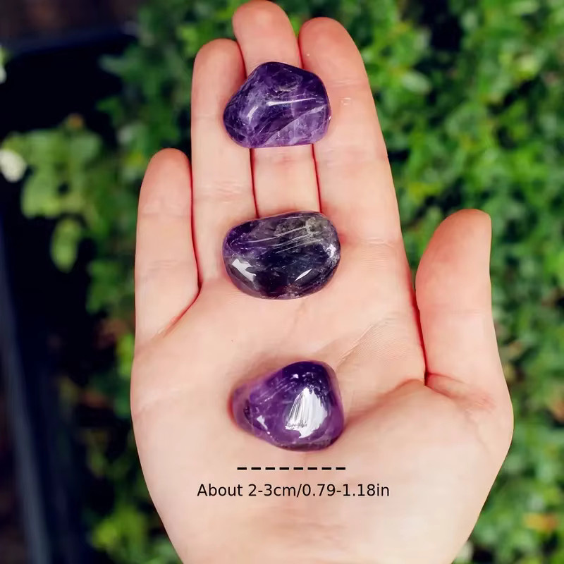 Natürliche Amethyst-Kristalle von sisterstone, lila, getrommelte Edelsteine, 100 g - Bild 2