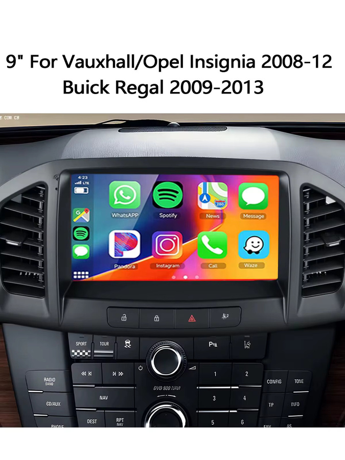 ESSGOO Android 15 Autoradio mit 9 Zoll Display für Opel Insignia 2008-2012 und Buick Regal 2009-2013, kabelloses Carplay, Android Auto, GPS, Bluetooth, Wifi, Schwarz - Bild 6