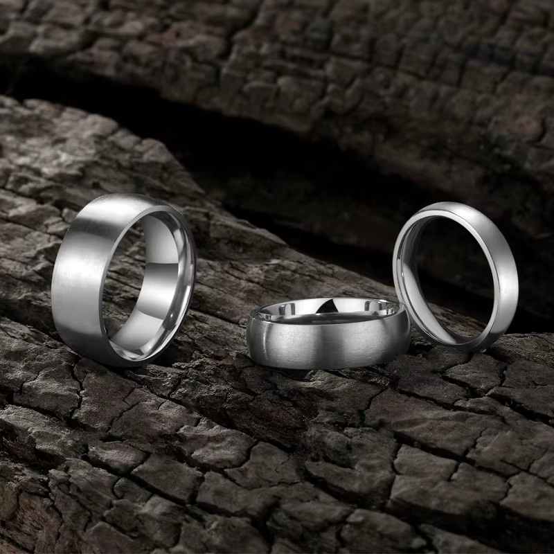Tigrade Ring Titan, Silber/Schwarz, Gebürstet, Unisex - Bild 2